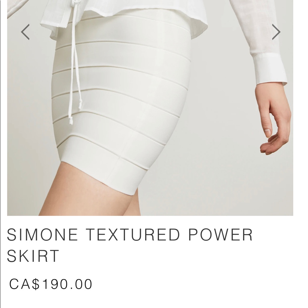Black Bcbg Bandage Skirt